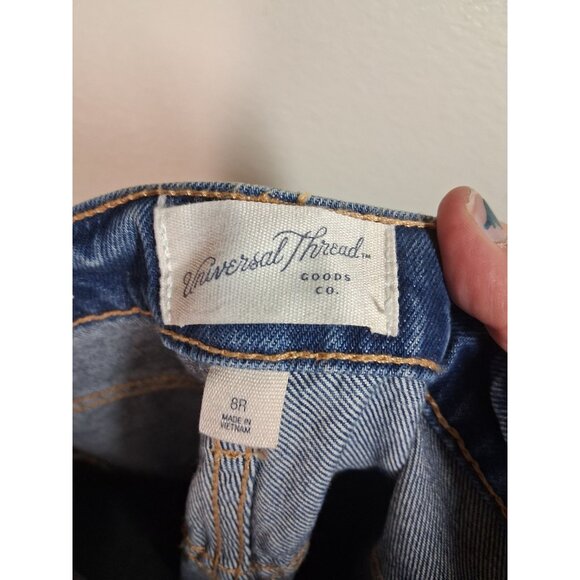 NWOT Universal Thread Denim Blue Jeans Retro Y2K 90s Baggy Women Size 8 Regular - Picture 8 of 9